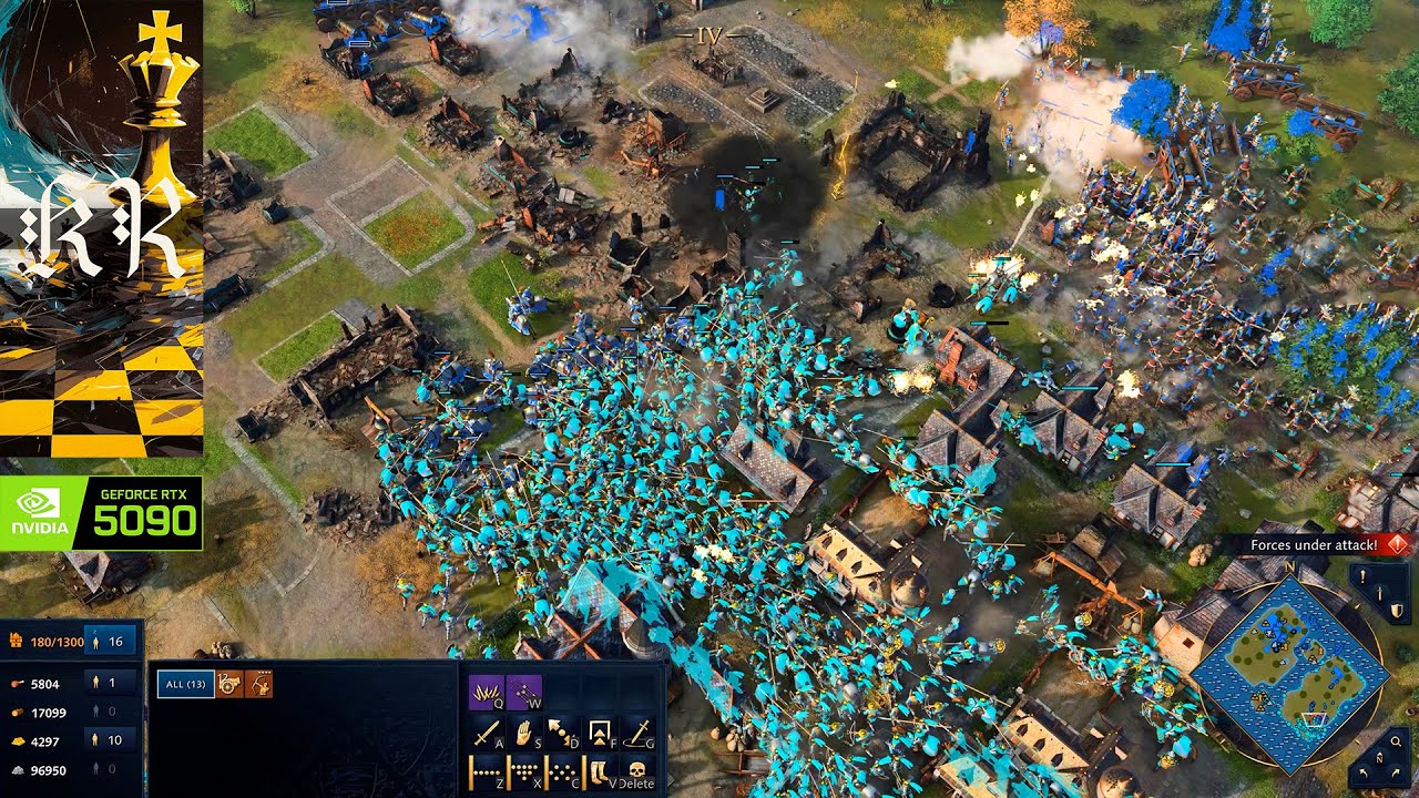 Age of Empires 4 | 4K Ultra RTX 5090 | English Epic Naval & Land War Against French | History Remake