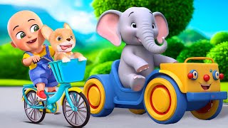 Lola The Elephant Song | Wheels on the Bus Animal Song | Bingo Song  | Nursery Rhymes & Kids Songs