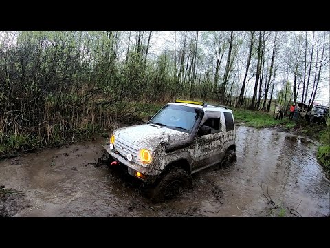 Pajero Junior творит такое перед Тойотой LC70. Все в Шоке! Даже Ниваводы!