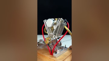 Miniature Desktop Harley V2 Engine Model