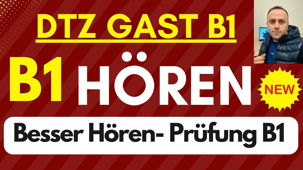 DTZ GAST Prüfung B1 Hören / Deutsch Test Hörverstehen Neu YouTube