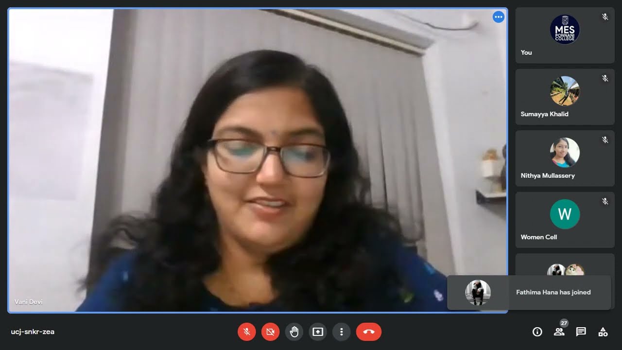 Webinar on Emotional Intelligence | Women Cell | MES Ponnani College | MES Voice