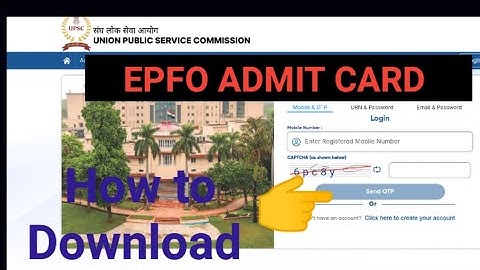 UPSC EPFO 2025 📢 ADMIT CARD 👉📄 DOWNLOAD LINK ☑️ HOW TO EPFO DOWNLOAD ADMIT CARD #upscepfo #epfo