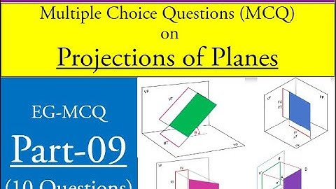 MCQ On Projections of Planes| Part-09| Engineering Graphics