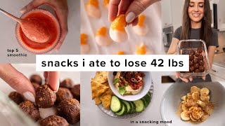 Easy snacks I ate to lose 42 lbs (low calorie   delicious)