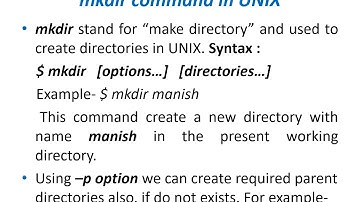 CS 303 3.2 Directory Management Commands in Unix By Baldev Ram Mali