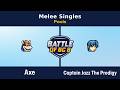 Axe (Bowser) vs Captain Jazz The Prodigy (Marth) - Top 64 Qualifier - Melee Singles | Battle of BC 8
