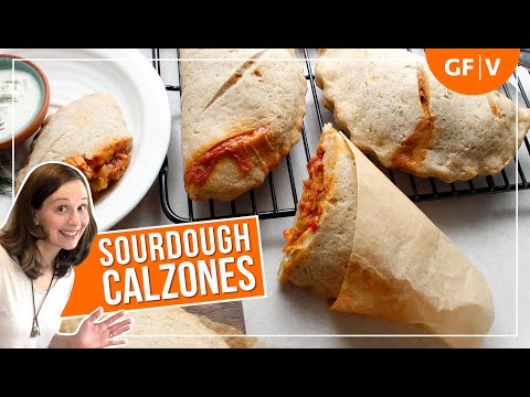 Homemade Sourdough Calzones GF VEGAN - Air Fryer Oven