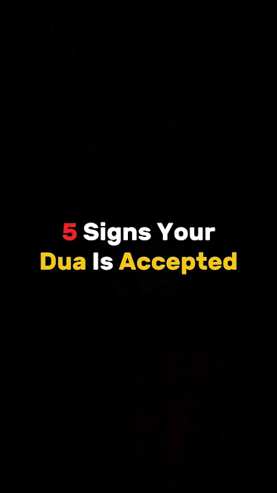 5 Signs Your Dua Is Accepted 🤲#islamicstatus #dua #youtubeshorts