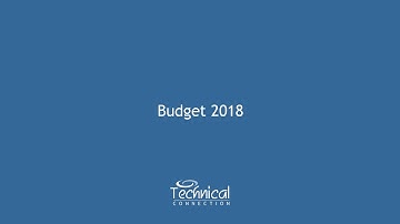 Budget 2018