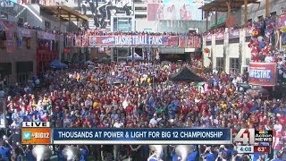 Thousands at Power & Light for Big 12 Championship