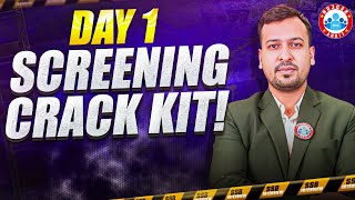 SSB Interview Screering | SSB Day 1 Screening Test Crack Kit | SSB Interview Preparation