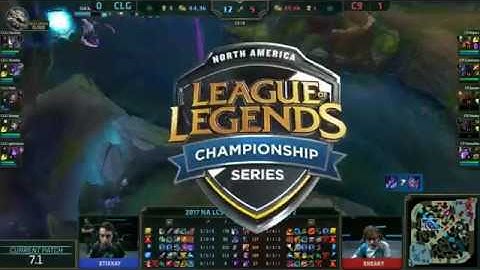Cloud9 vs CLG Game 2   NALCS W2D3 Highlights Spring 2017   C9 vs CLG G2