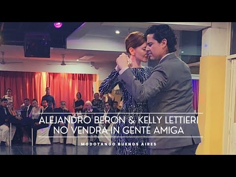 Alejandro Beron & Kelly Lettieri dance tango in Milonga Gente Amiga - No Vendra D'Agostino Vargas