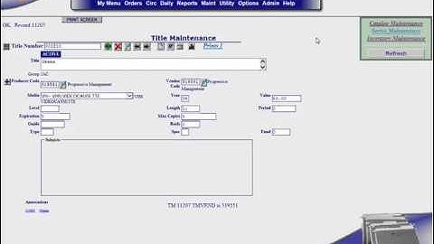 Video 2: Series-M Database Maintenance