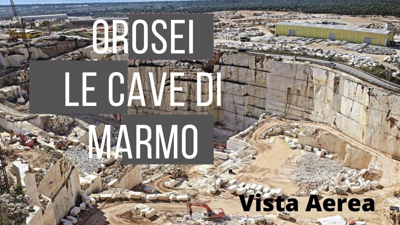 OROSEI - SARDEGNA - Le Cave Di Marmo Viste Dall'Alto Con Il Mare Sullo Sfondo