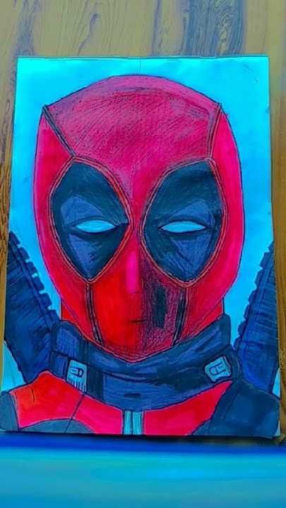 #deadpool drawing 🔥🔥 3D drawing by @AnimeArt930 - YouTube image.