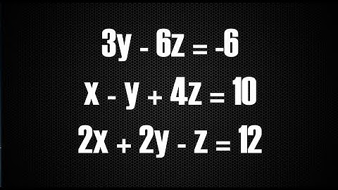 Substitution Method: Solving Systems of 3 Equations in 3 Variables [Silent Solution]