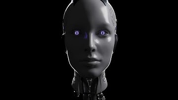 Female Robot Head 3D model #3d #3dsmax #robot #render #3danimation #vray #head #female #cyborg