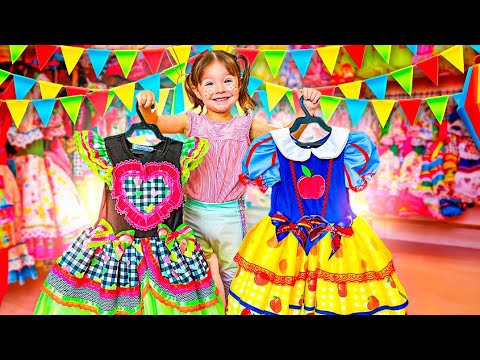 ★ DORA ESCOLHEU SEU VESTIDO DE FESTA JUNINA ★ ISADORA MASUDINHA ★