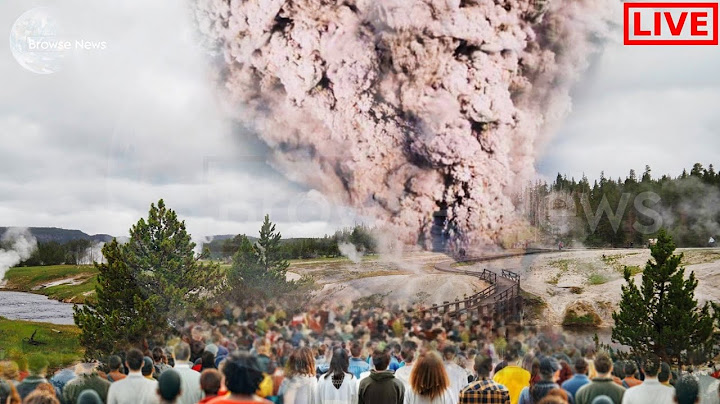Terrifying! 2nd Giant Geyser Explosion in Yellowstone Park Destroys Tourist Boardwalk