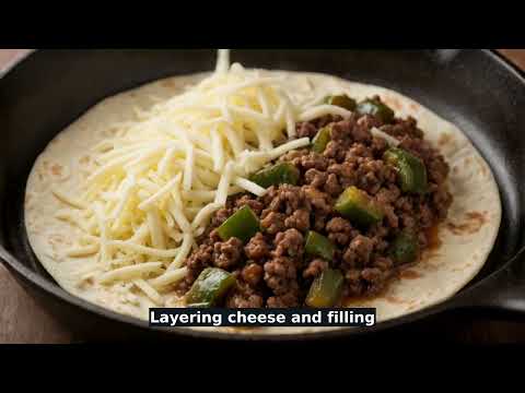 Easy Beef & Poblano Quesadillas recipe video thumbnail