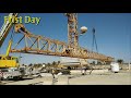 How to dismantling tower crane, tower crane Disassembly Day 1 of 2 ||Tower crane Dismantle| site