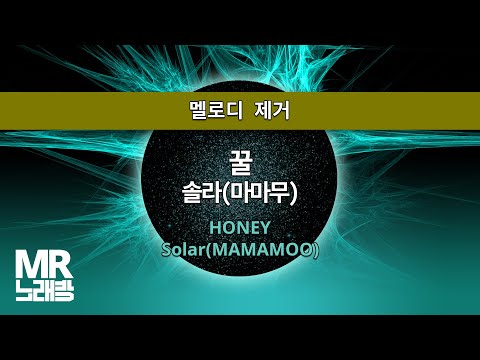 MR노래방ㆍ멜로디 제거] 꿀 - 솔라 (마마무) ㆍHONEY - Solar ㆍMR Karaoke