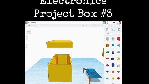 TinkerCAD Tips! Electronics Project Box 3.            #tinkercad #caddesign #3dprintable #3dprinting