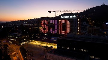 Sant Joan de Déu Barcelona Hospital unveils its new illuminated Facade