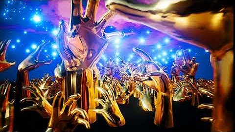 Golden Hands Tunnel 4k | Motion Graphics - Envato elements