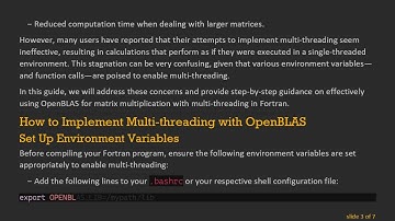 Unlocking Multi-threaded Matrix Multiplication with OpenBLAS in Fortran