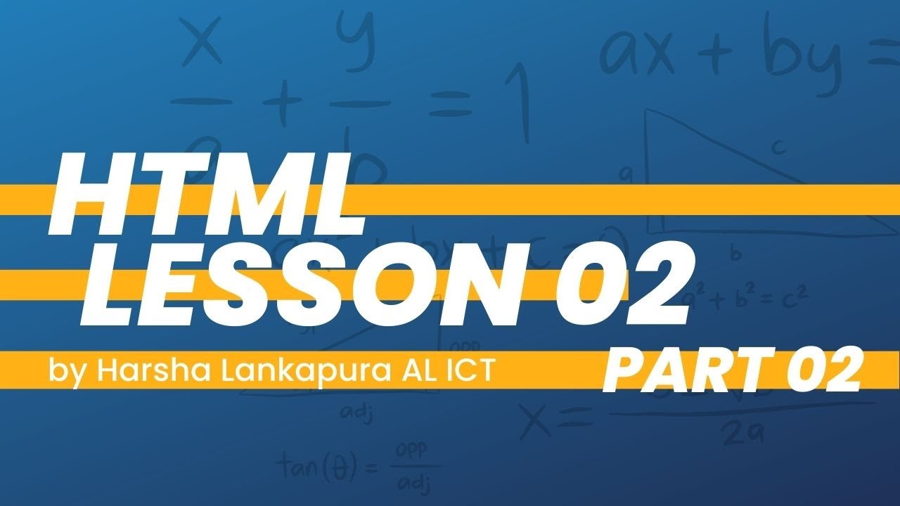 AL ICT || Unit 10 || Web Development || Lesson 02 - Part 02 - YouTube
