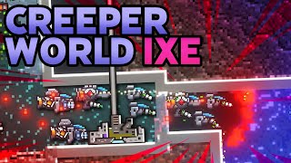 GETTING STUCK IN CREEPER INFESTED PIPES! - CREEPER WORLD IXE