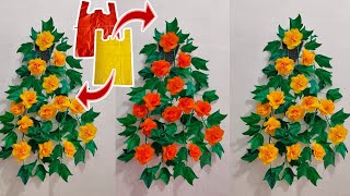 How to make hanging roses from plastic bag | Flower Crafts