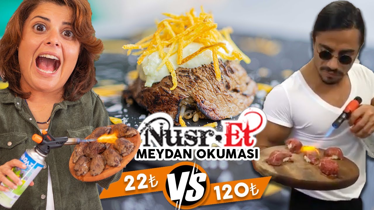 120TL ⚔️ 22TL NUSRET SUSHI Meydan Okuması | Evde Nusr-Et Suşi Yapımı Tarifi