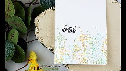 Unity Quick Tip: Stamped Layered Floral Border