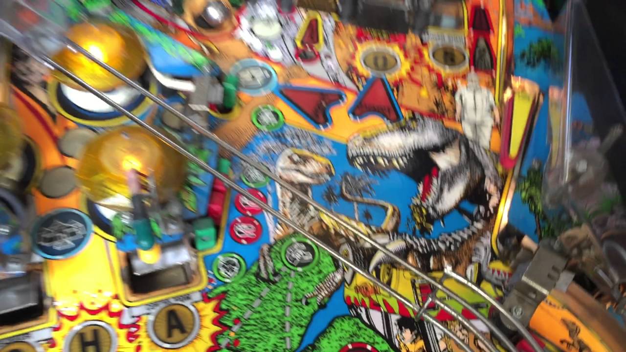 Pinball Jurassic Park DataEast 1993 USED TRex 100 Working (RARE