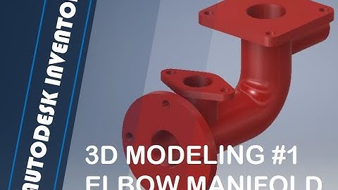Autodesk Inventor | 3D Model #1 - Elbow Manifold