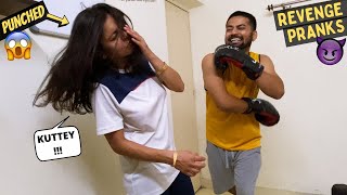 BOXING PRANK ON WIFE | REVENGE PRANK GONE SUPER FUNNY