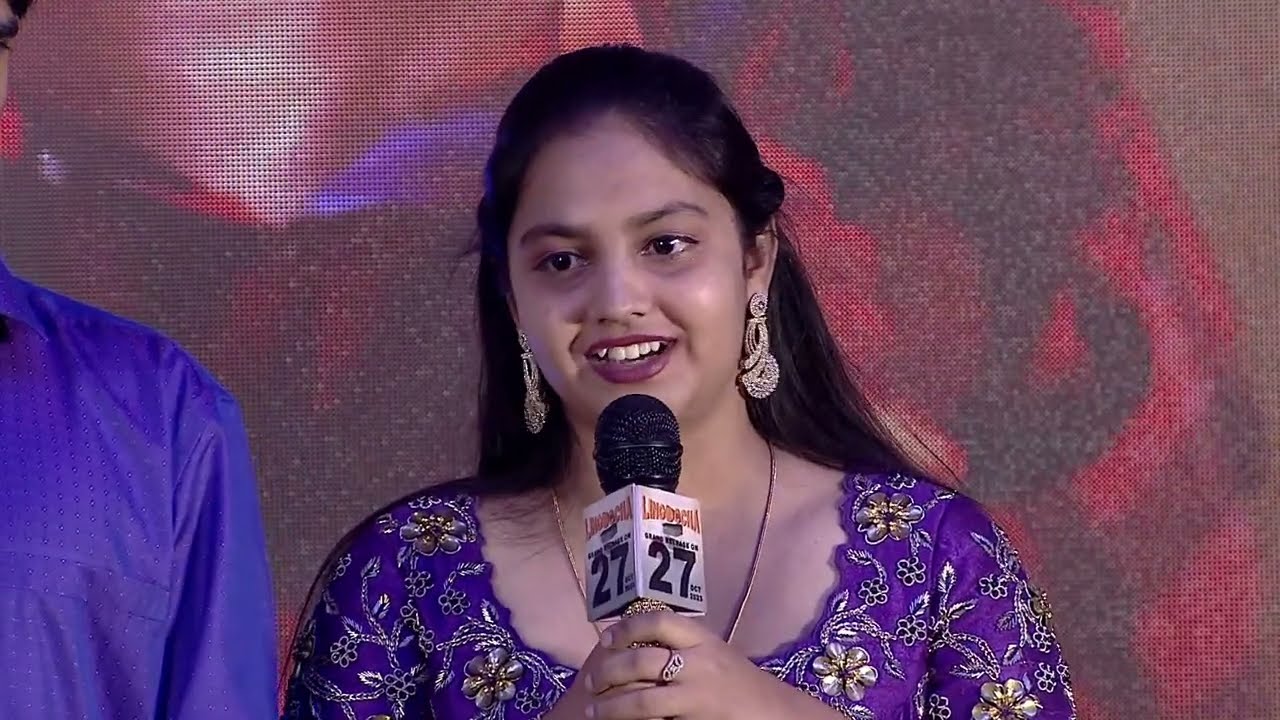 Actress Fidha Moughal Speech @ Lingoccha Pre Release Event | Rathnam Karthik, Supyarde Singh