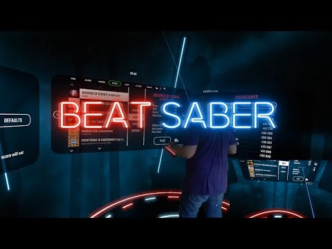 Beat Saber - Always on my Mind (Pet Shop Boys) Mixed Reality and inVR views