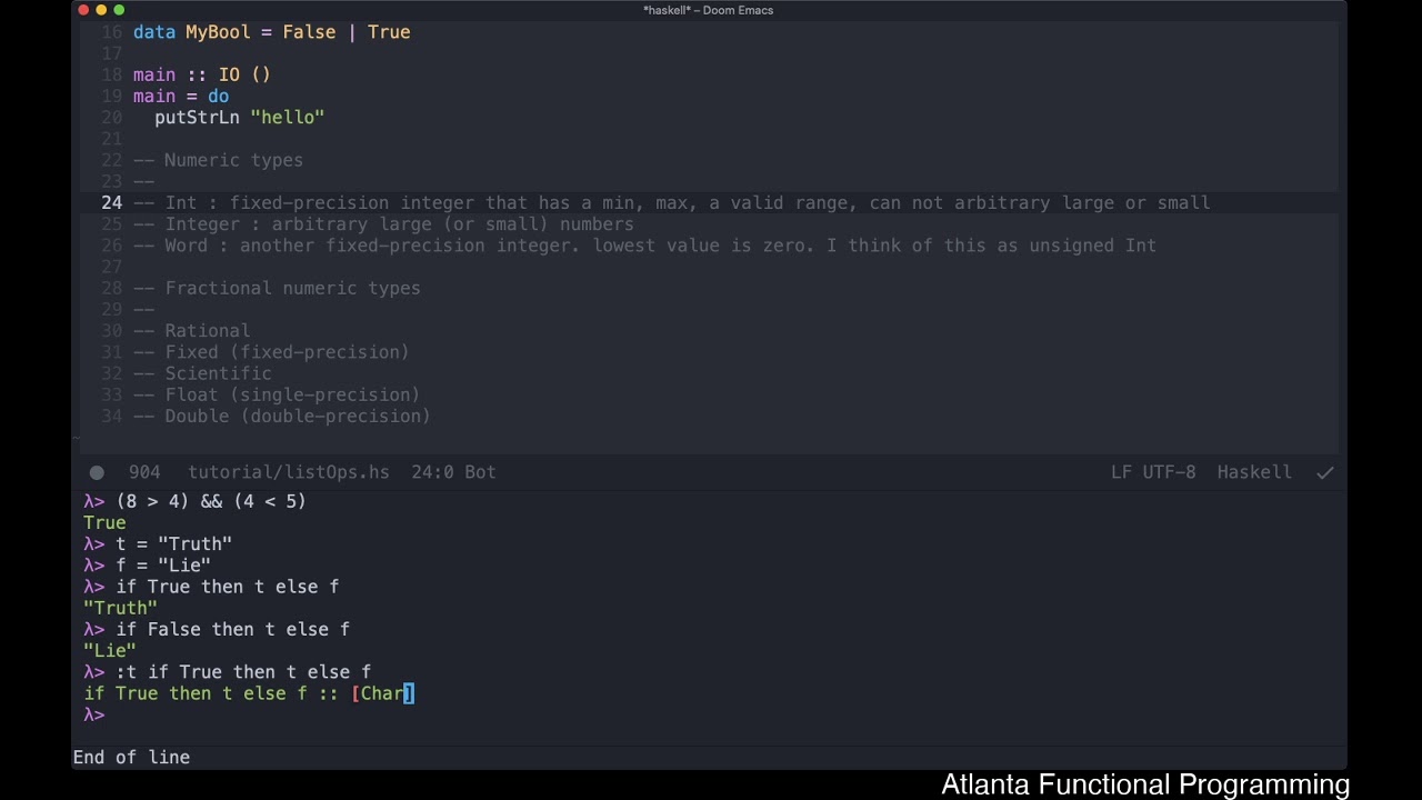Haskell Study Group: Overview of Strings and basic datatypes