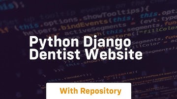 python django dentist website