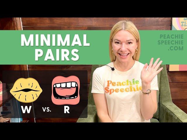 Minimal Pairs for W vs. R sound Liquid Gliding class=