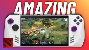 Dota 2 performance test on ROG ally