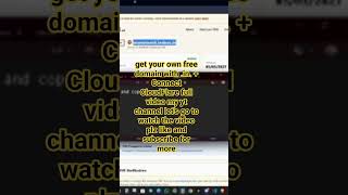 GET FREE DOMAIN .IN + CONNECT CLOUDFLARE #free #ShadowCraftMC_YT #Domain #vps #virtualprivateserver