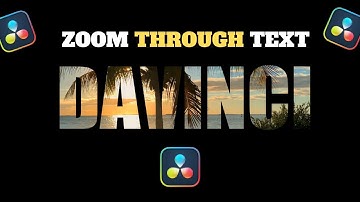 Zoom Through Text Effect - DaVinci Resolve tutorial !