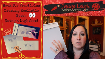 Hack for Drawing Realistic Eyes: Using a Lightbox! Tips, Tricks & Demos! Improve Your Art Skills