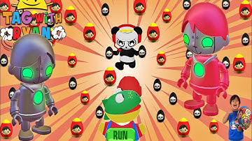 Tag With Ryan - Robo-Ryan VS Infrared Robo-Ryan Run For Treasures